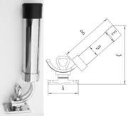 Heavy-Duty All Angle Adjustable Removable Rod Holder